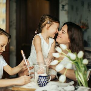 Photo of Woman Playing With Her Children